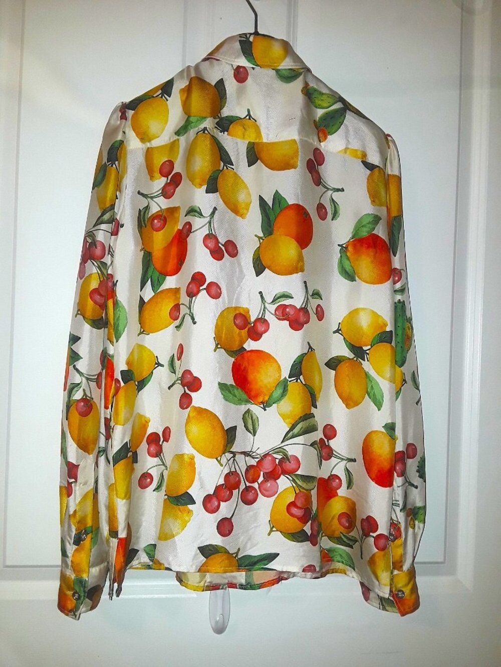 Dolce & Gabbana silk floral fruit shirt blouse US 6 or 8 - Picture 3 of 7